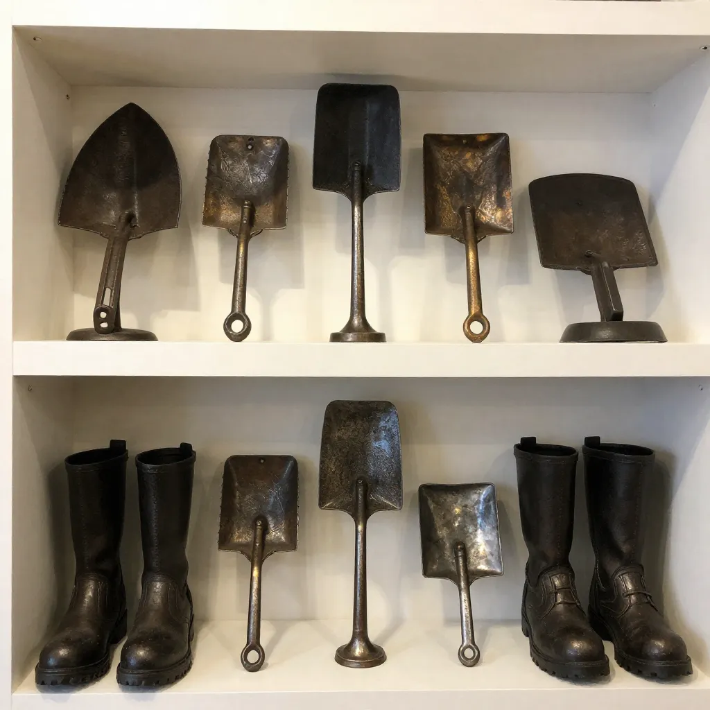 Hand-finished detail on boot scraper