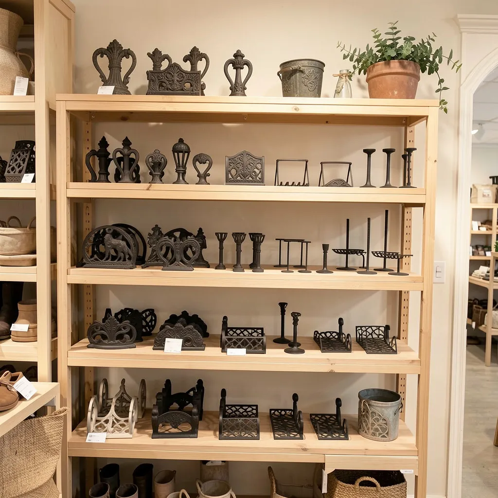 Boot scraper at front door with porch